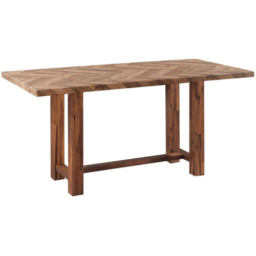 Gilsea 71" Counter Dining Table in Brown Finish