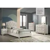 Reggie Chest in Beige Fabric