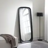 Izusa Floor Mirror in Black Finish