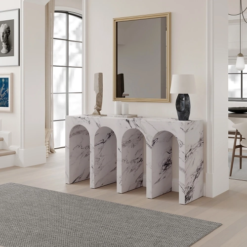 Fritzy Console Table in Engineered Stone