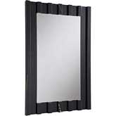 Drisana Accent Mirror in Black Marble Grain Design
