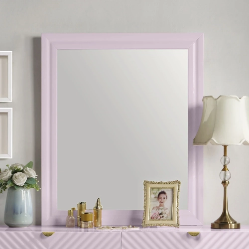 Gaines Mirror in High Gloss Pink