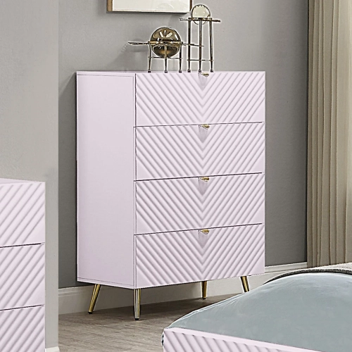 Gaines Chest in High Gloss Pink