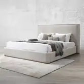 Orane King Bed in Gray Linen