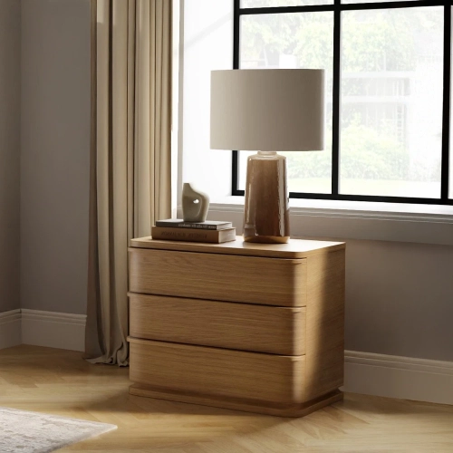 Zoey Nightstand in Wire Brushed Oak