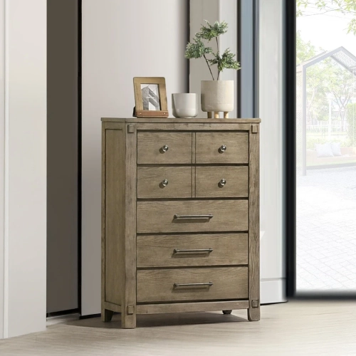 Colton Chest in Antique White Oak Finish