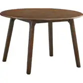 Keiki 48" Round Dining Table in Walnut Finish