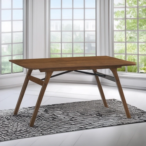 Kaela 59" Dining Table in Walnut Finish