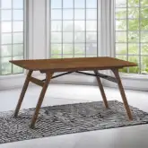 Kaela 59" Dining Table in Walnut Finish