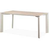 Ingram 63" Dining Table in Sintered Stone & Light Gray Finish
