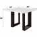 Edwyn 48" Counter Dining Table in White Natural Marble & Espresso Wood