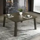 Mallin 59" Square Dining Table in Walnut Finish