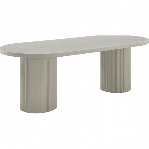 Laela 78" Dining Table in White Finish