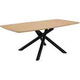 Lawton 79" Dining Table in Black Finish