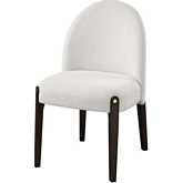 Clayten Dining Chair in Beige Fabric & Espresso Finish (Set of 2)