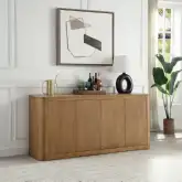 Zoey Server in Natural Finish Oak