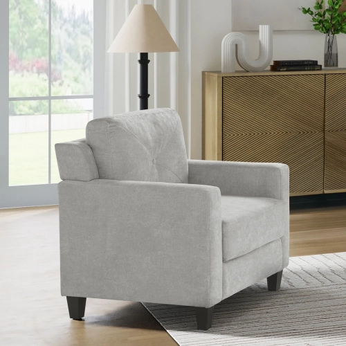 Horatio Accent Chair in Taupe Chenille