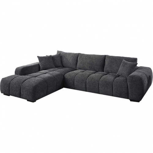 Chosen Sectional Sofa with Left Facing Chaise in Gray Chenille
