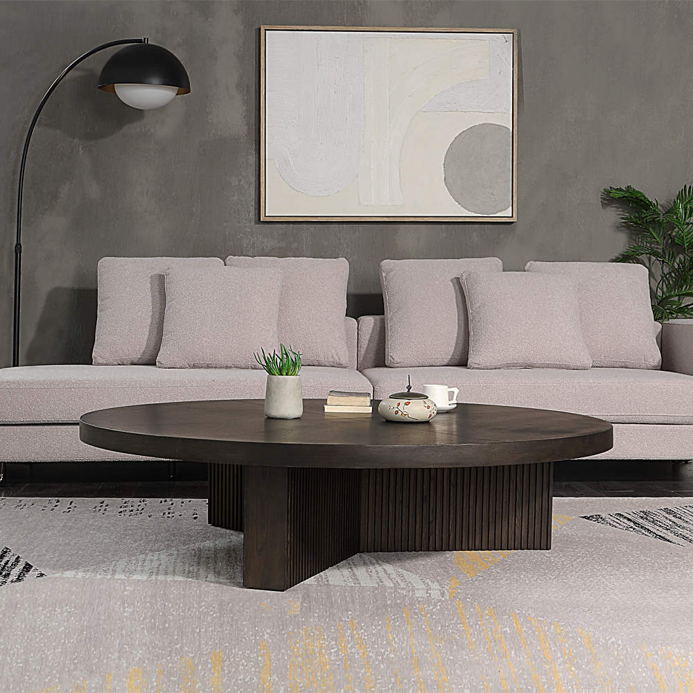 Acme LV02745 Guido Coffee Table in Oak Finish