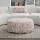 Sahara Ottoman in Pattern Boucle & Metal