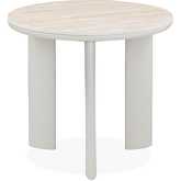 Ingram End Table in Sintered Stone & Light Gray Finish