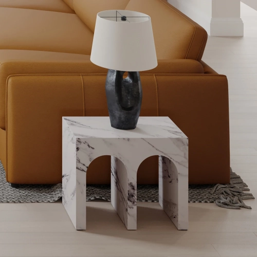 Fritzy End Table in Engineered Stone