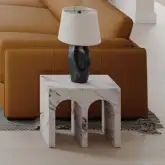 Fritzy End Table in Engineered Stone