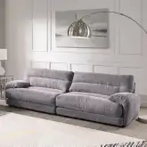 Cadenza 2 Piece Sofa in Gray Corduroy