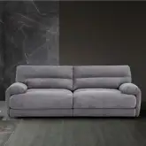 Cadenza 2 Piece Loveseat in Gray Corduroy