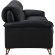 Eilene Sofa in Black Top Grain Leather