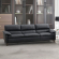 Eilene Sofa in Black Top Grain Leather