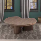 Yoab Coffee Table in Smoked White Oak Veneer