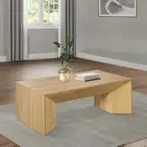 Harold Coffee Table in Natural Oak Finish
