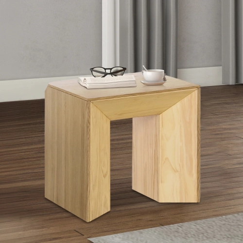 Harold End Table in Natural Oak Finish