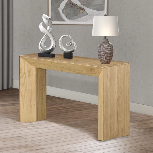 Harold Sofa Table in Natural Oak Finish