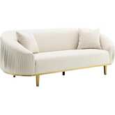 Martina Sofa in Ivory Fabric