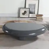 Charlene Coffee Table in High Gloss Gray Finish