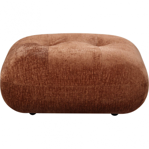 Carrick Ottoman in Beige Mesh Fabric