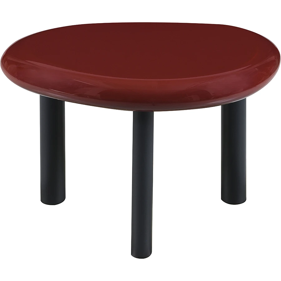 Acme LV03956 Eddie End Table in High Gloss Red Finish