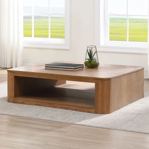 Zoey Coffee Table in Natural Finish Oak Wood
