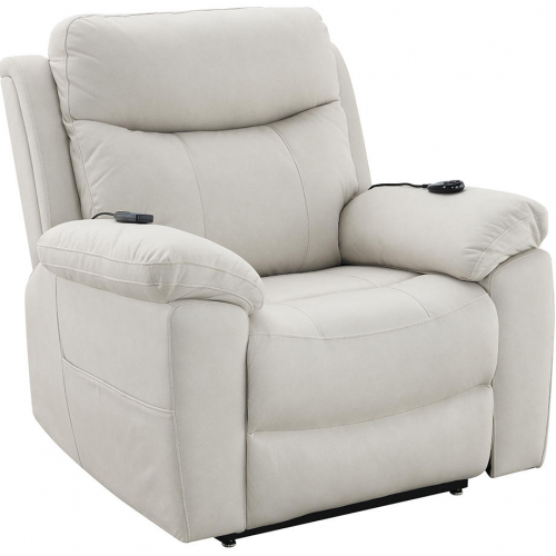 Chriki Power Lift Recliner with Heating & Massage in Beige Fabric