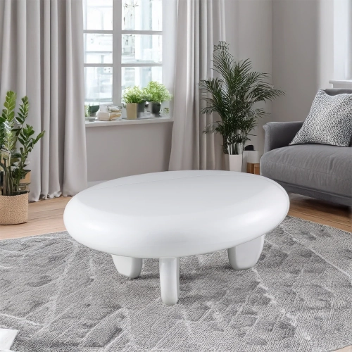 Wylie Coffee Table in High Gloss White Finish