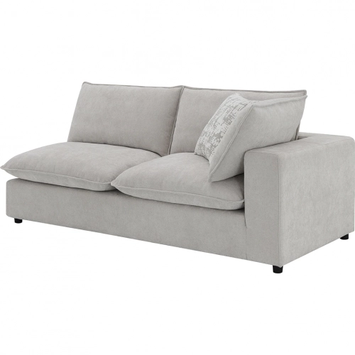 Marisa Modular Sectional Sofa Unit Right Facing Loveseat in Beige Boucle