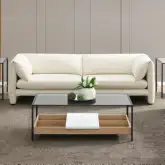 Jaeda Sofa in Beige Linen