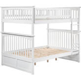 Columbia Bunk Bed Full Over Full in White