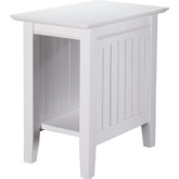 Nantucket Chair Side Table in White