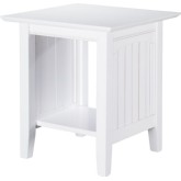 Nantucket End Table in White