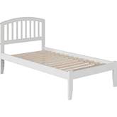 Richmond Twin XL Bed w/ Open Footboard in White