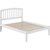 Richmond Full Bed w/ Open Foot Rail in White