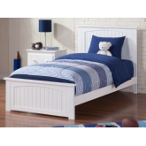 Nantucket Twin XL Bed w/ Matching Footboard in White